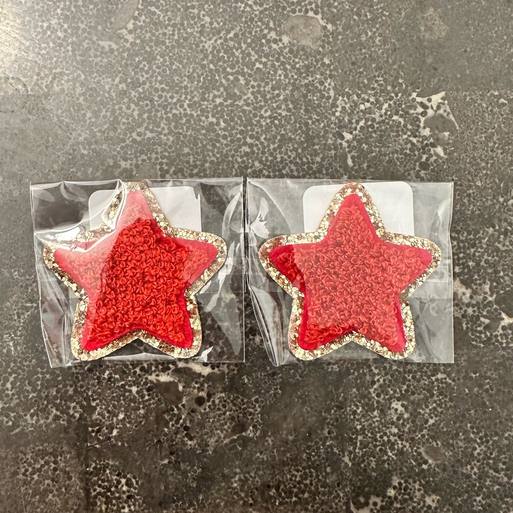 Stoney Clover Lane Glitter Varsity Star Ruby